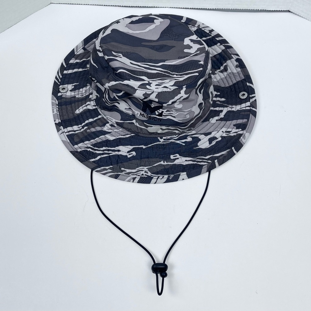 Mission Men's HydroActive Camo Cooling Bucket Hat One Size; UPF 50, Boonie